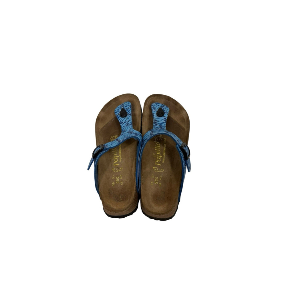 Birkenstock Gizeh Papillo Blue Thong Sandals Size 39-8/8.5 - Picture 4 of 7